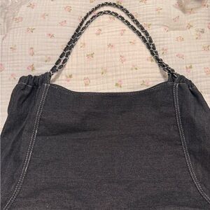 Stylish Black Denim Women's Bag
